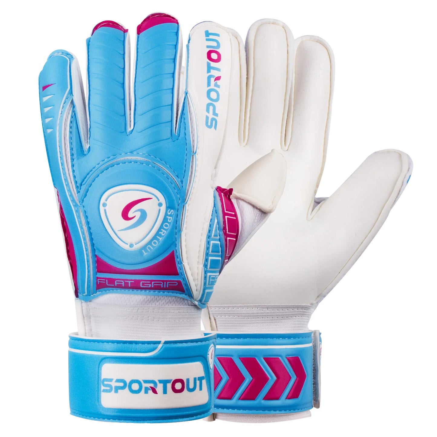 Goalie Gloves, Goalkeeper Gloves with Fingersave, Soccer Gloves, Breathable Soccer Goalie Gloves, 4Mm Latex, for Kids
