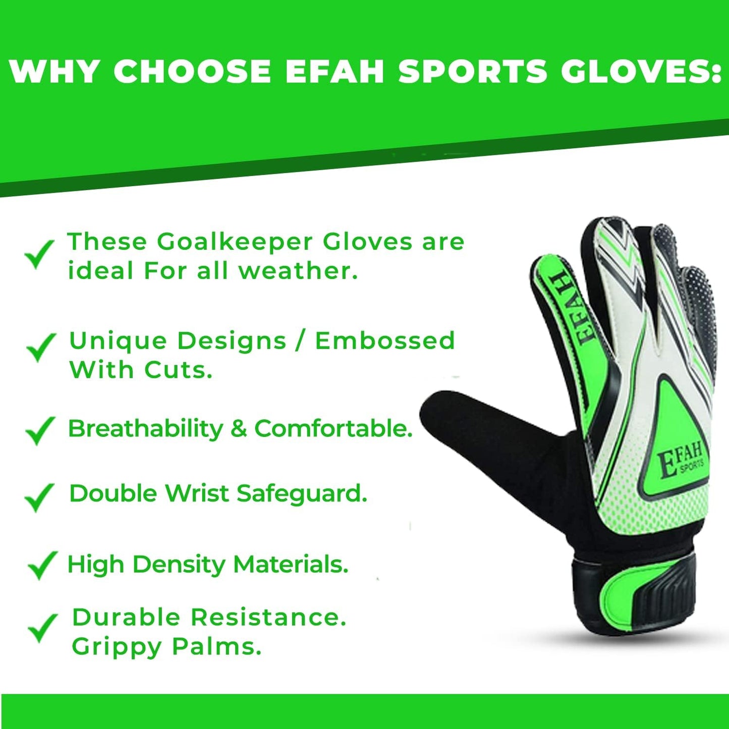 Soccer Goalie Goalkeeper Gloves for Kids Boys Children Football Gloves with Strong Grips Palms