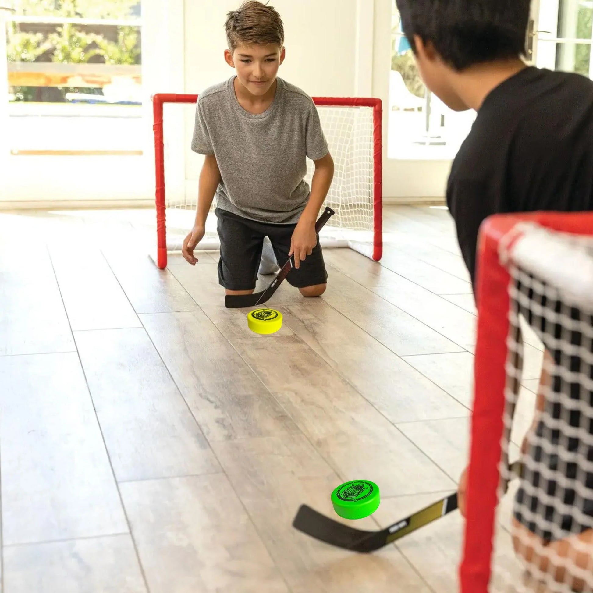 Foam Pucks Set of 3 Indoor Knee Hockey Pucks Soft Hockey Pucks Official Regulation Size 3 Floor Hockey Pucks