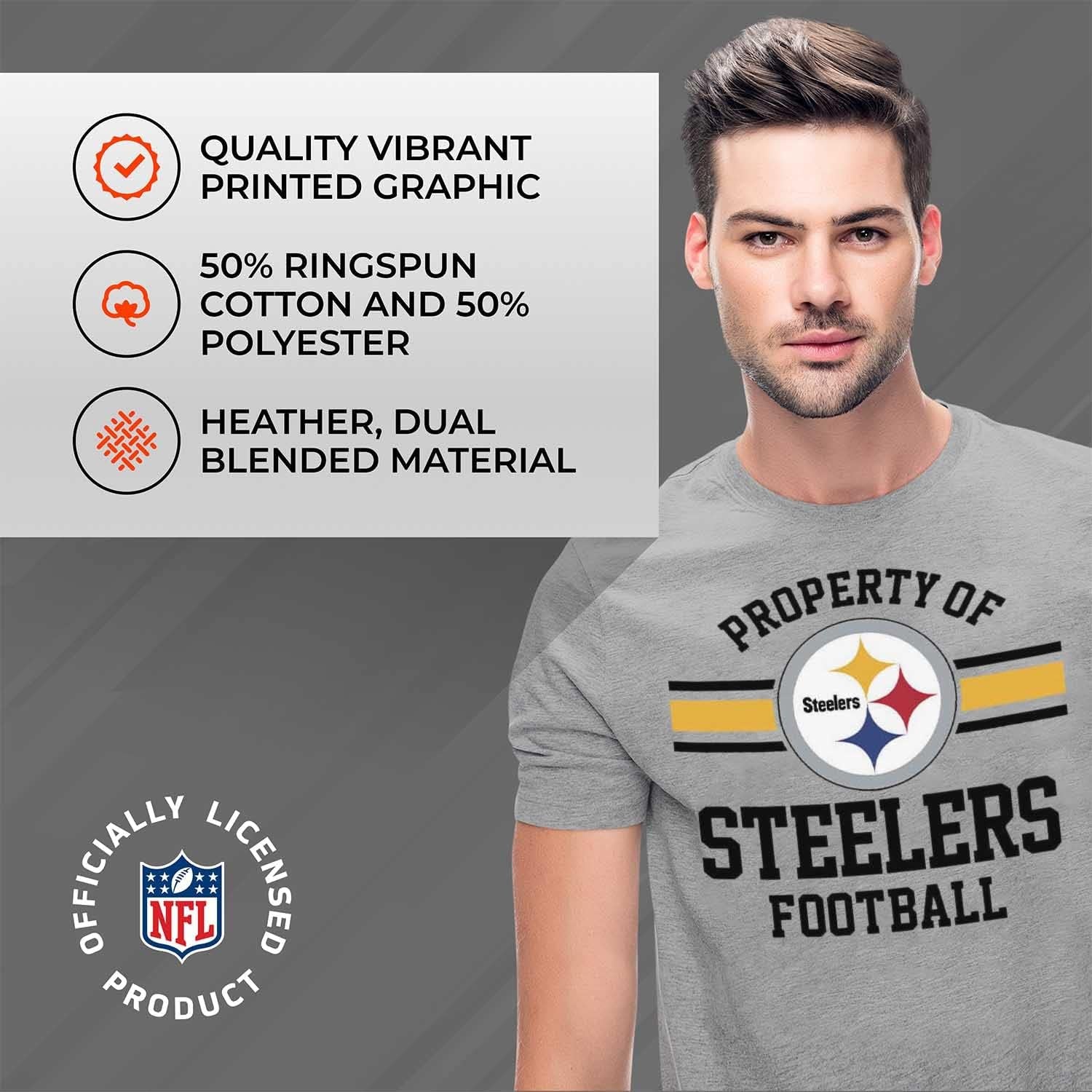 NFL Adult Property of T-Shirt - Cotton & Polyester - Show Your Team Pride with Ultimate Comfort and Quality
