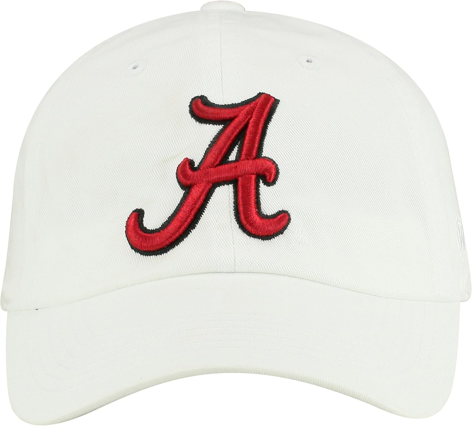 NCAA Mens College Town Crew Adjustable Cotton Crew Hat Cap (Alabama Crimson Tide-White, Adjustable)