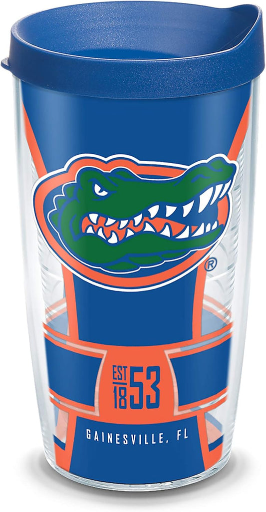 Made in USA Double Walled University of Florida Gators Insulated Tumbler Cup Keeps Drinks Cold & Hot, 24Oz Water Bottle, Spirit
