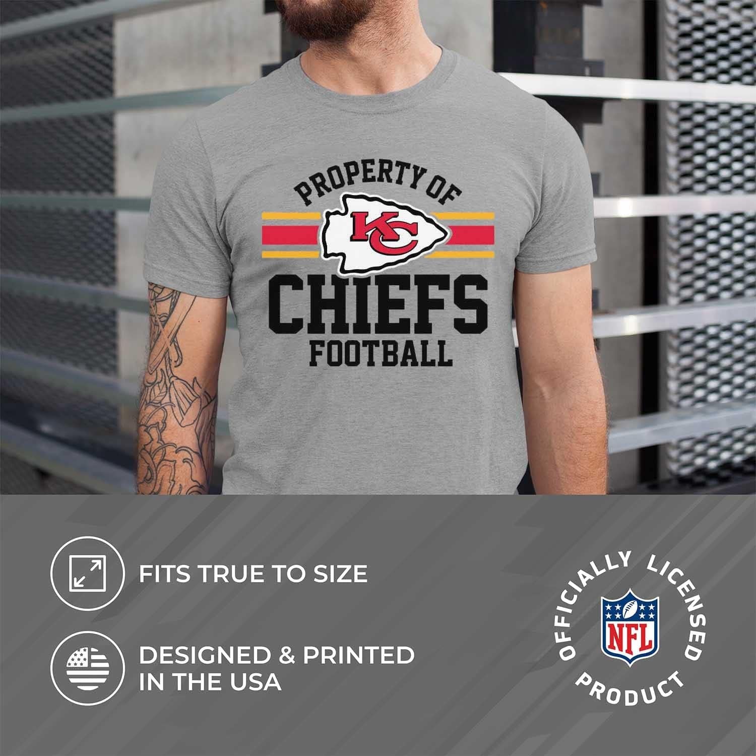 NFL Adult Property of T-Shirt - Cotton & Polyester - Show Your Team Pride with Ultimate Comfort and Quality
