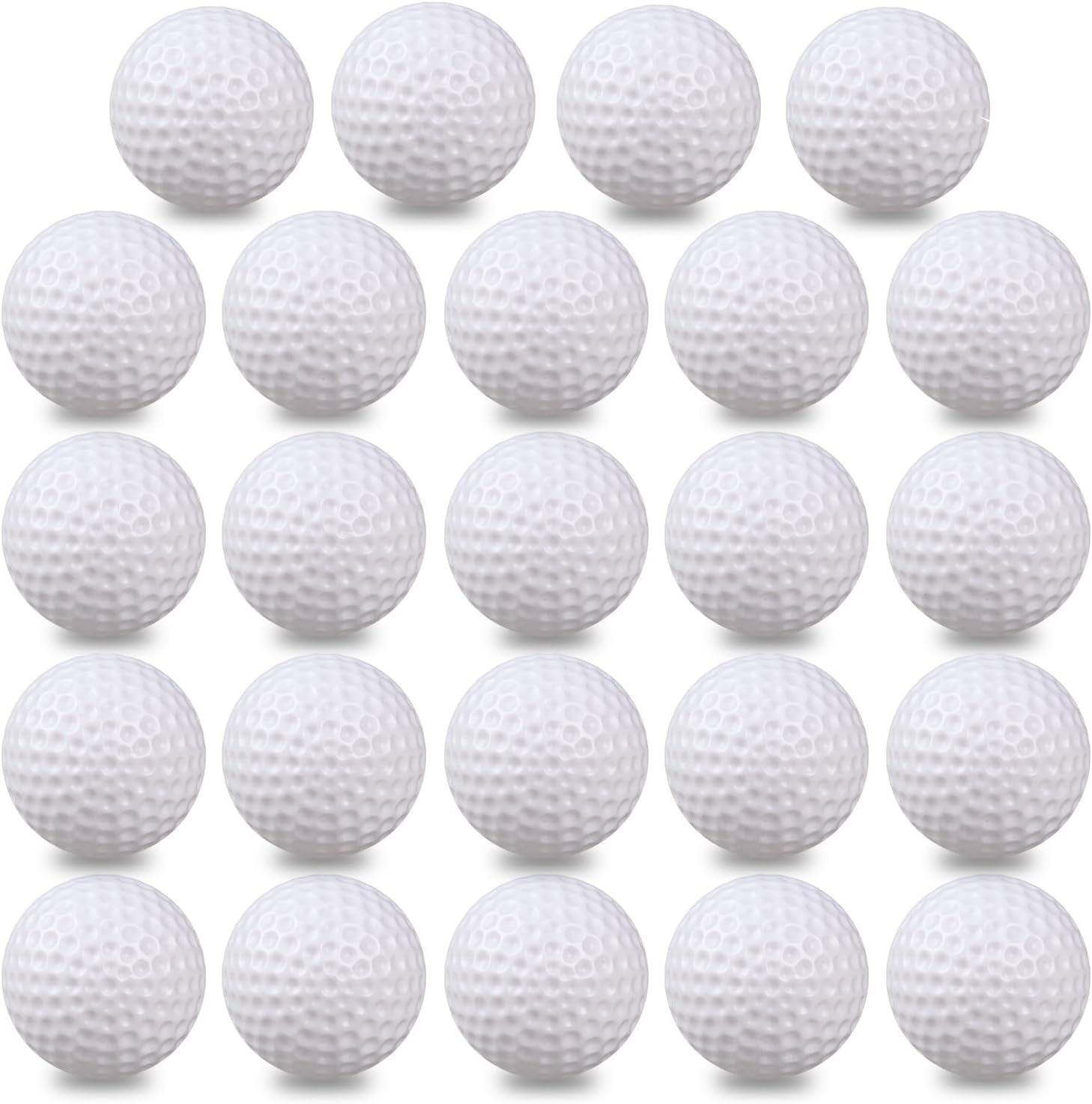 Plastic Golf Balls Practice, 24/100 Pack Hollow Plastic Golf Balls Indoor Outdoor Training, Golf Party Decorations