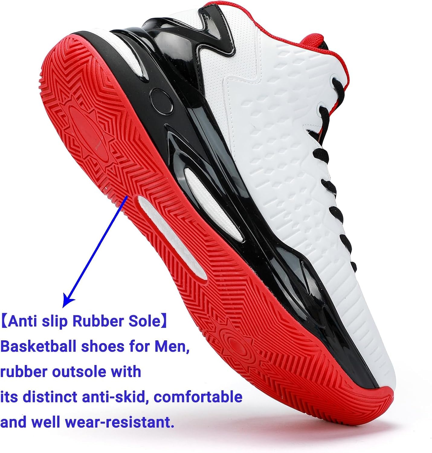 High Upper Basketball Shoes for Men Sneakers Breathable Sports Shoes anti Slip