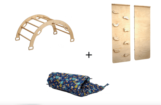 Montessori Arch Rocker with Ramp and Pillow-0